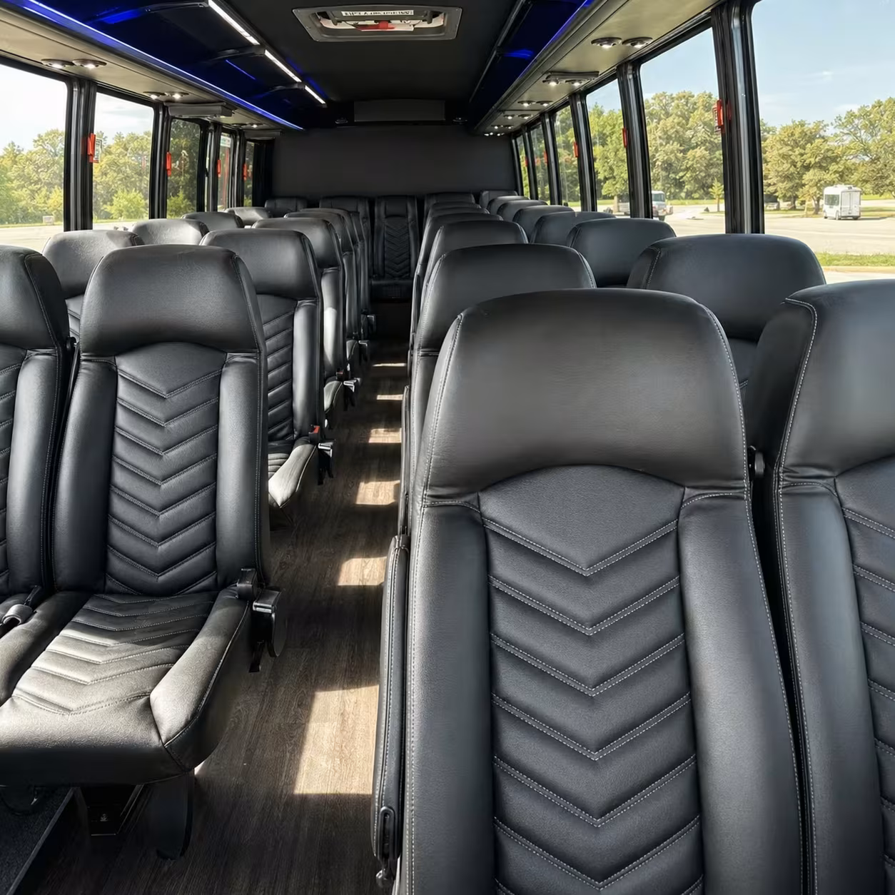 28 passenger minibus inside