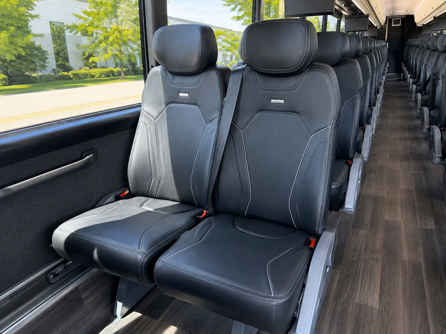 little rock charter bus rental interior