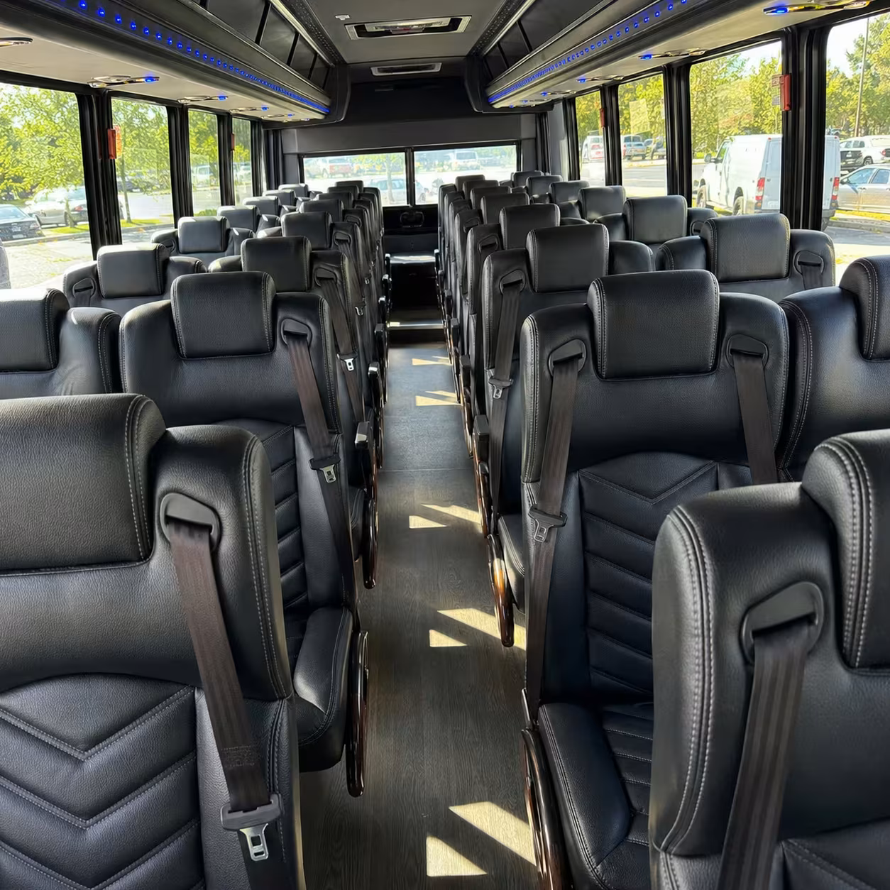 little rock sports team fan bus rentals