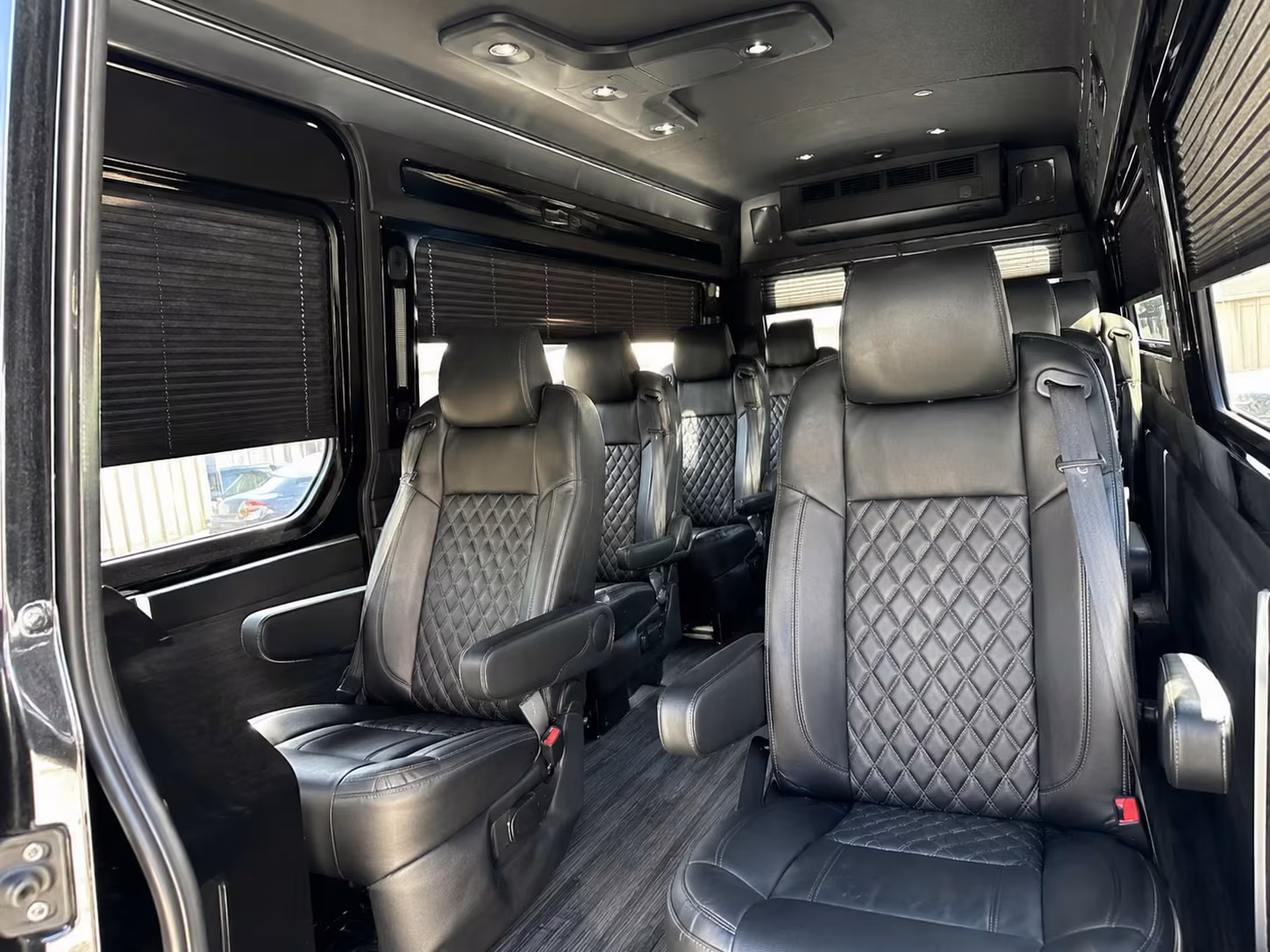 sprinter van with driver inside
