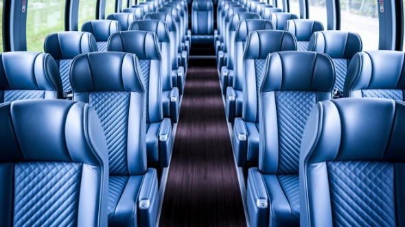 50 passenger charter bus interior