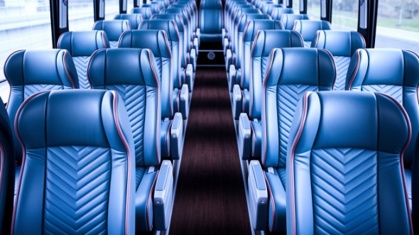 56 passenger charter bus interior little rock