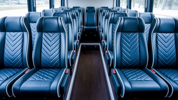 little rock 18 passenger minibus inside