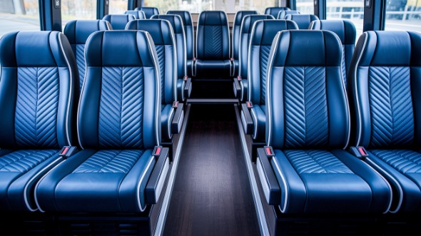 little rock 25 passenger minibus inside