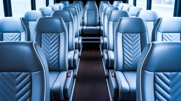 little rock 28 passenger minibus inside