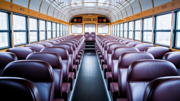 little rock school bus rental inside