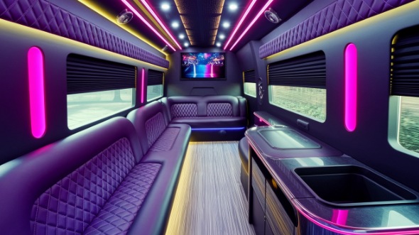 party bus rental interior little rock