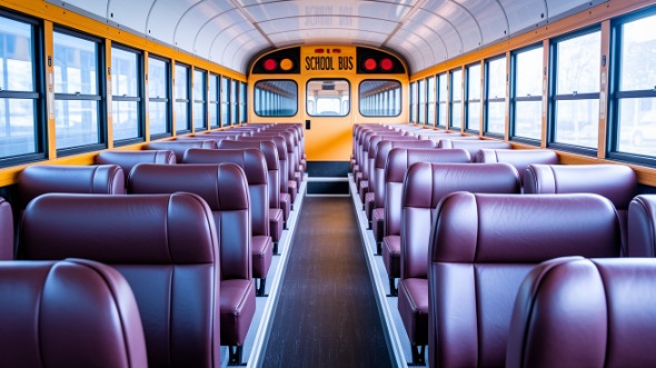 school bus rental interior little rock